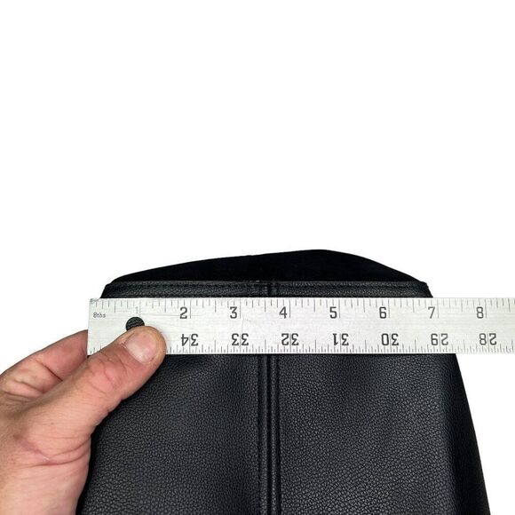 Victoria's Secret Women's Black Faux Leather Fringe Tote‎ Shoulder Bag - Picture 13 of 13